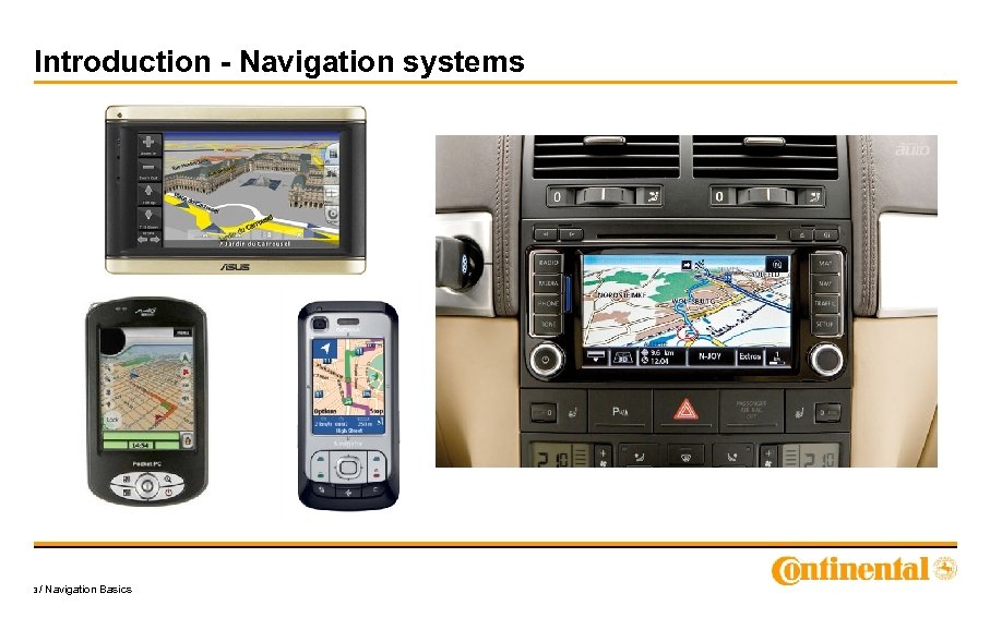 Introduction - Navigation systems 3/ Navigation Basics 