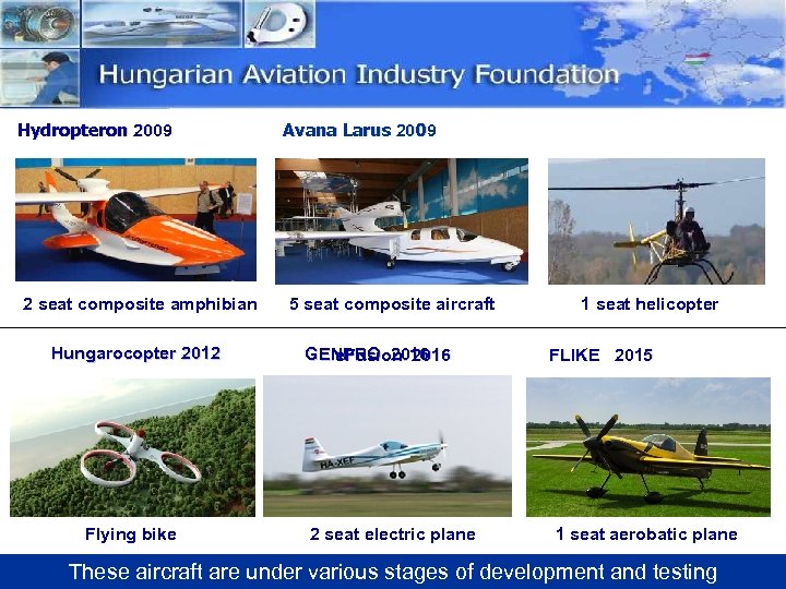 Hydropteron 2009 2 seat composite amphibian Hungarocopter 2012 Flying bike Avana Larus 2009 5