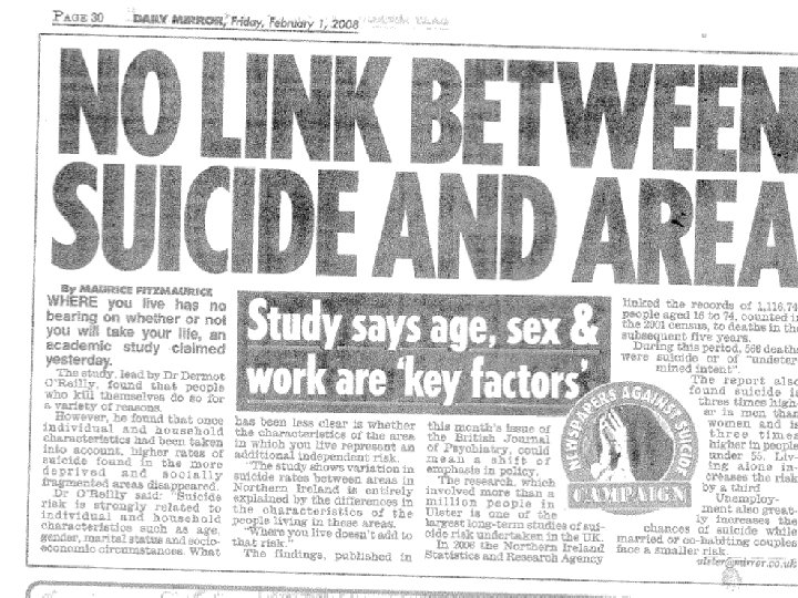 Suicide (Daily Mirror) 