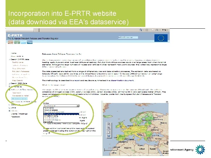 Incorporation into E-PRTR website (data download via EEA’s dataservice) Subregional Workshop on PRTR 4