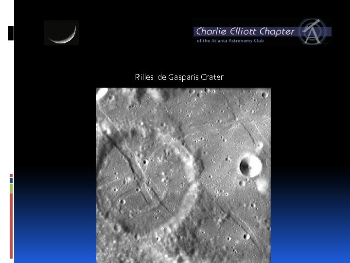 Rilles de Gasparis Crater 