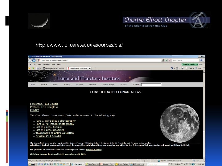 http: //www. lpi. usra. edu/resources/cla/ 