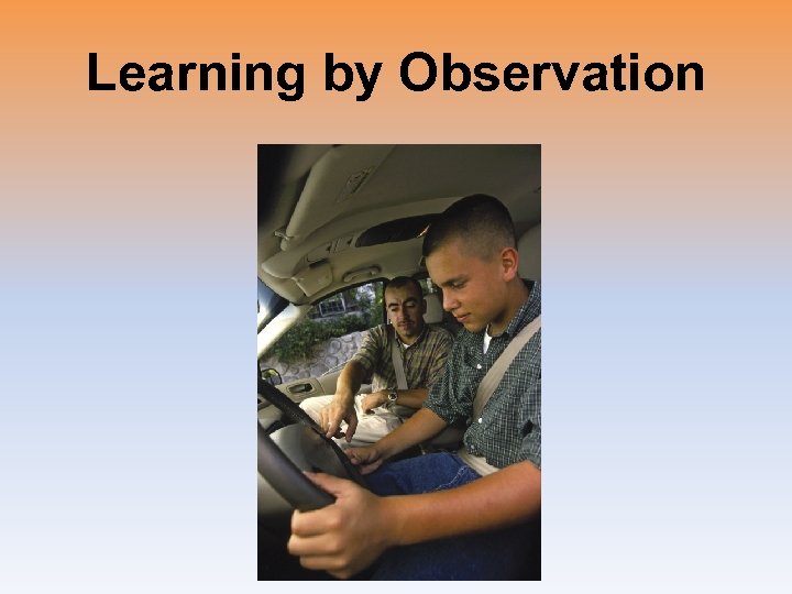 Learning by Observation 