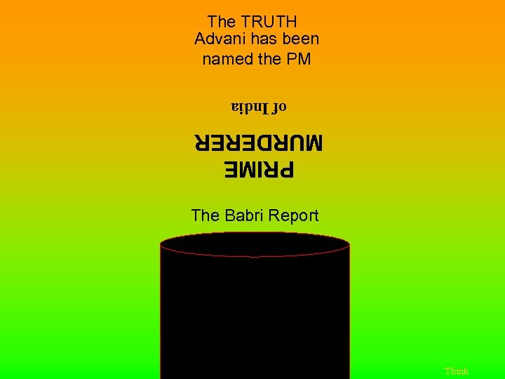 The TRUTH Advani has been named the PM of India PRIME MURDERER The Babri