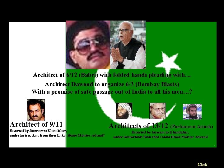 Architect of 6/12 (Babri) with folded hands pleading with… Architect Dawood to organize 6/3