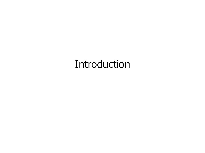 Introduction 
