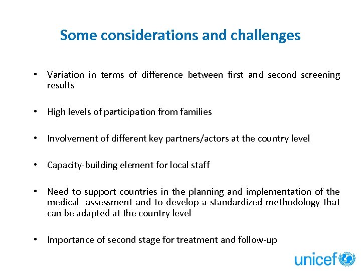 Some considerations and challenges • Variation in terms of difference between first and second