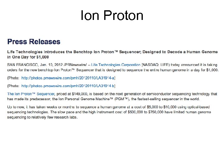 Ion Proton 