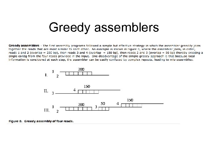 Greedy assemblers 