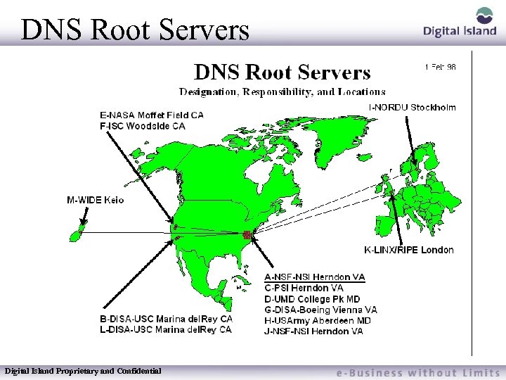 DNS Root Servers Digital Island Proprietary and Confidential 