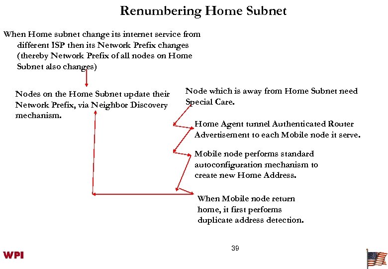 Renumbering Home Subnet When Home subnet change its internet service from different ISP then