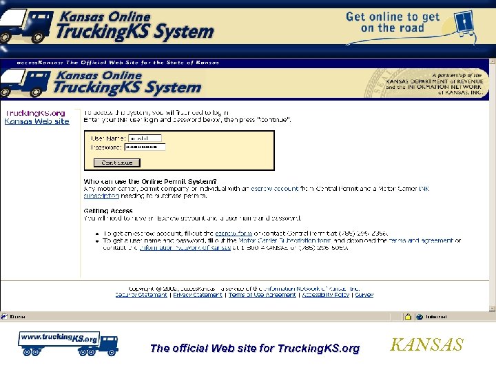 The official Web site for Trucking. KS. org KANSAS 
