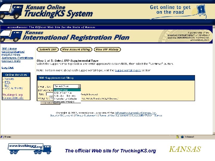 The official Web site for Trucking. KS. org KANSAS 