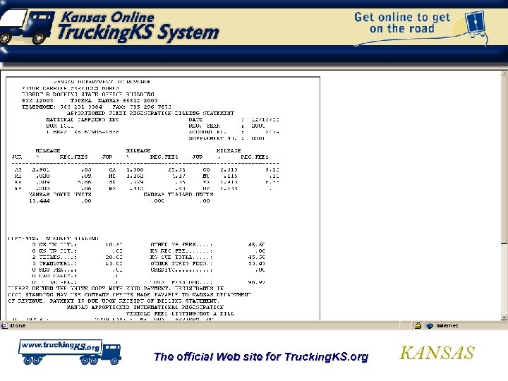 The official Web site for Trucking. KS. org KANSAS 