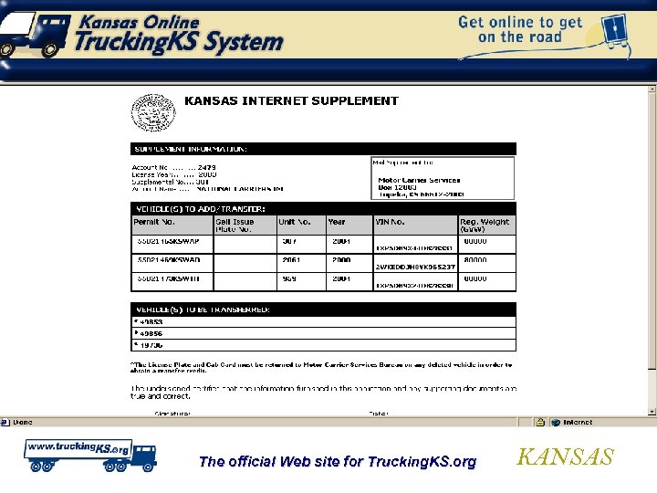 The official Web site for Trucking. KS. org KANSAS 