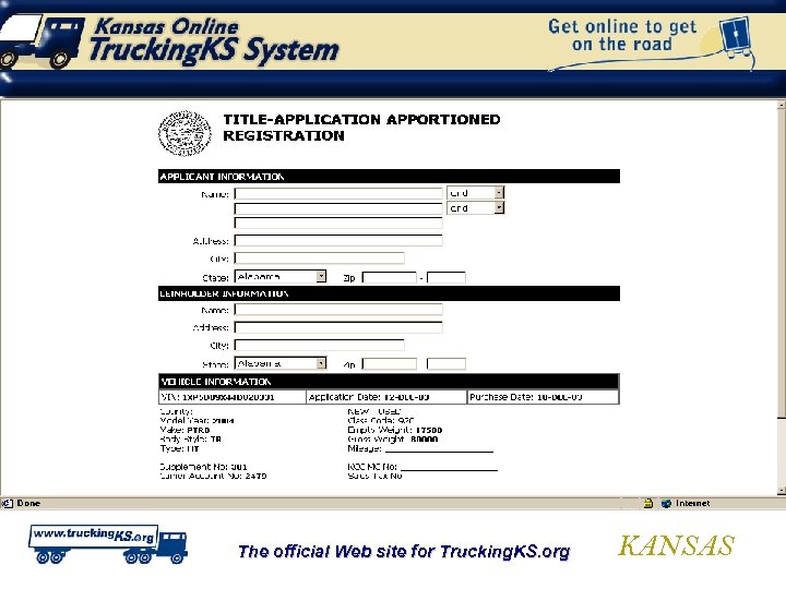 The official Web site for Trucking. KS. org KANSAS 