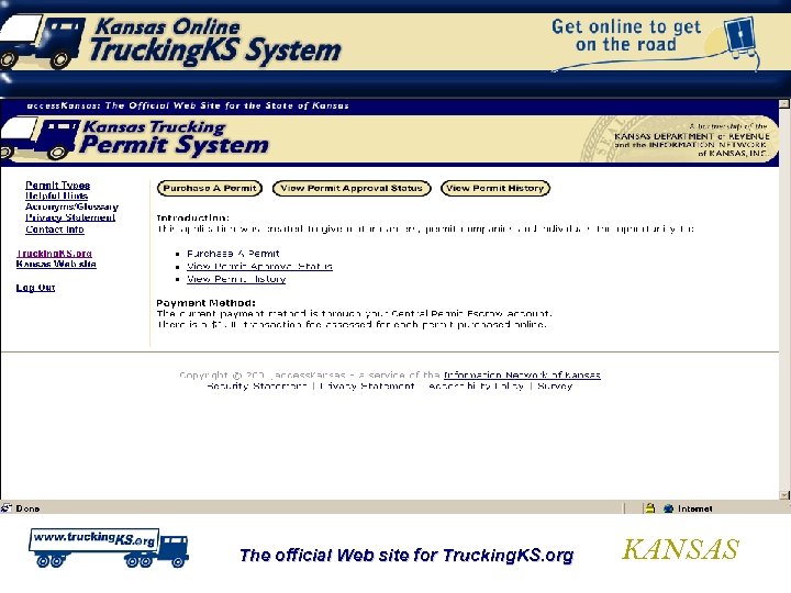 The official Web site for Trucking. KS. org KANSAS 