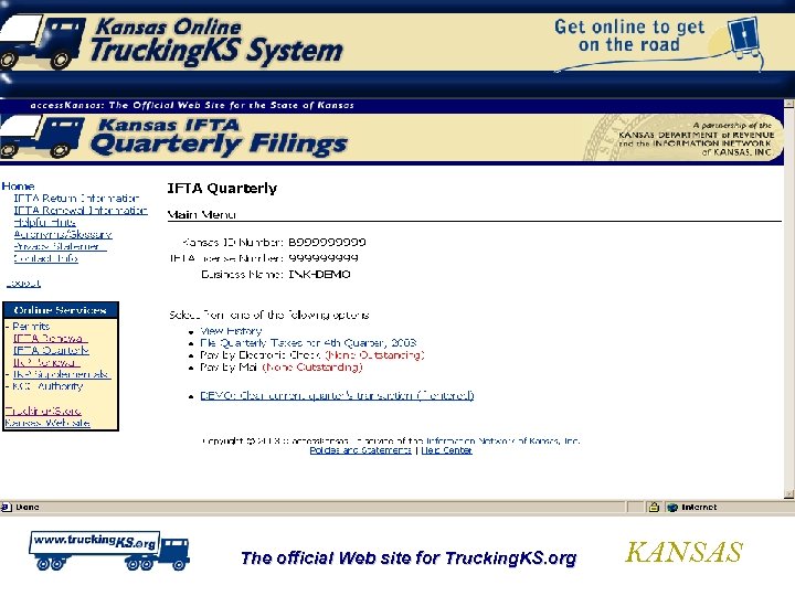 The official Web site for Trucking. KS. org KANSAS 