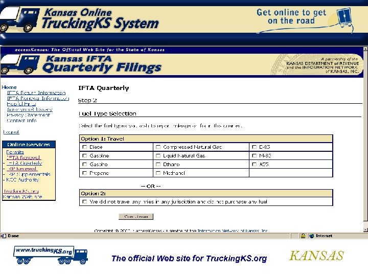 The official Web site for Trucking. KS. org KANSAS 