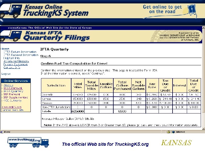 The official Web site for Trucking. KS. org KANSAS 