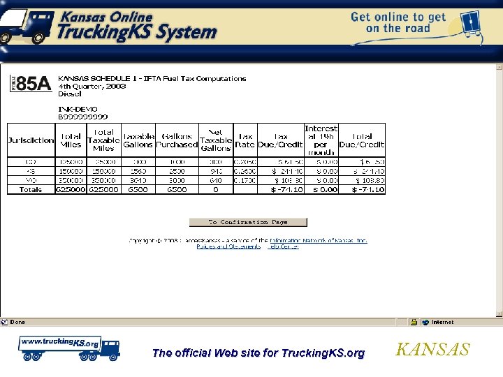 The official Web site for Trucking. KS. org KANSAS 