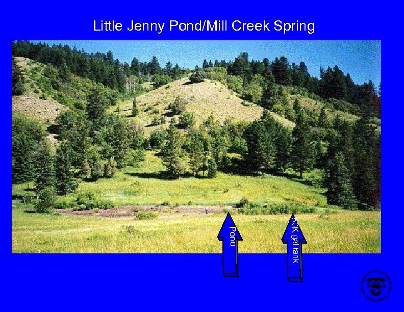 Little Jenny Pond/Mill Creek Spring 50 K gal tank Pond 