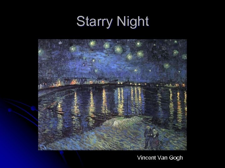 Starry Night Vincent Van Gogh 