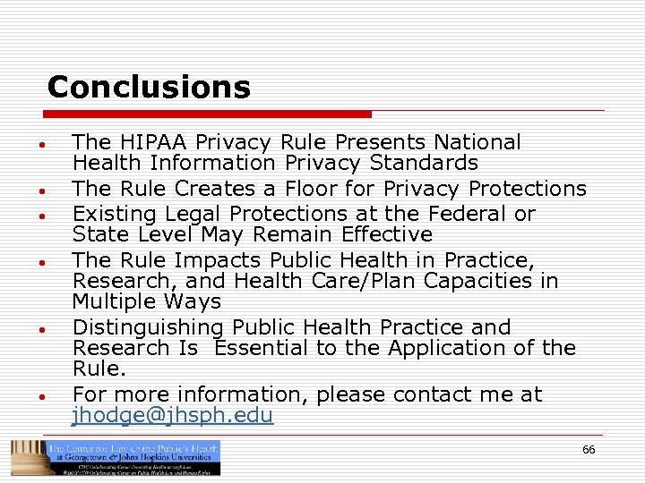 The HIPAA Privacy Rule Scope Structure And Implementation