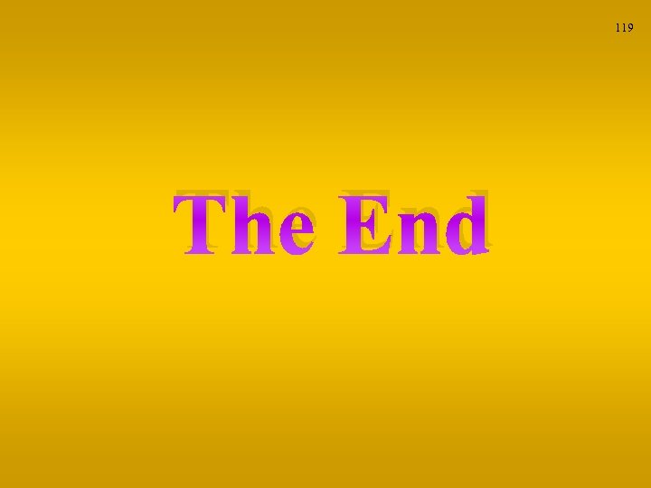 119 The End 