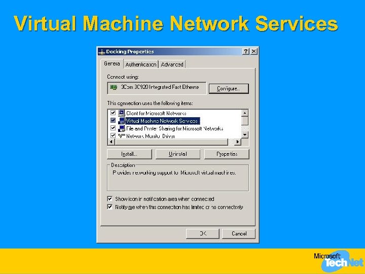 Virtual Machine Network Services 