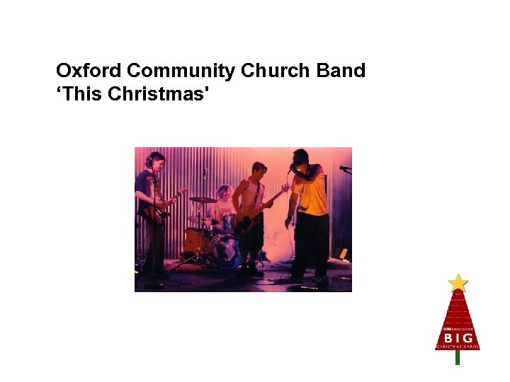 Oxford Community Church Band ‘This Christmas' 