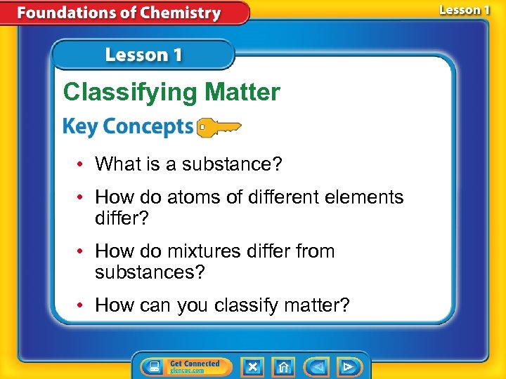 Classifying Matter • What is a substance? • How do atoms of different elements