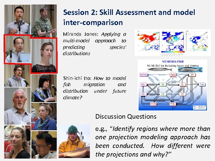 Session 2: Skill Assessment and model inter-comparison Miranda Jones: Applying a multi-model approach to