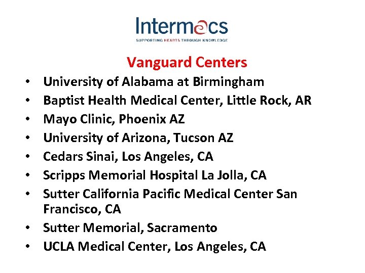  Vanguard Centers University of Alabama at Birmingham Baptist Health Medical Center, Little Rock,