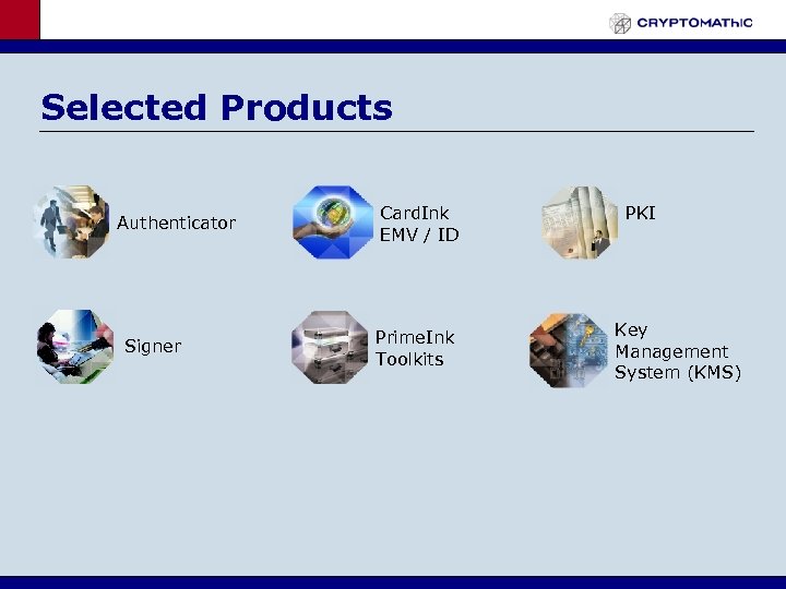 Selected Products Authenticator Signer Card. Ink EMV / ID Prime. Ink Toolkits PKI Key