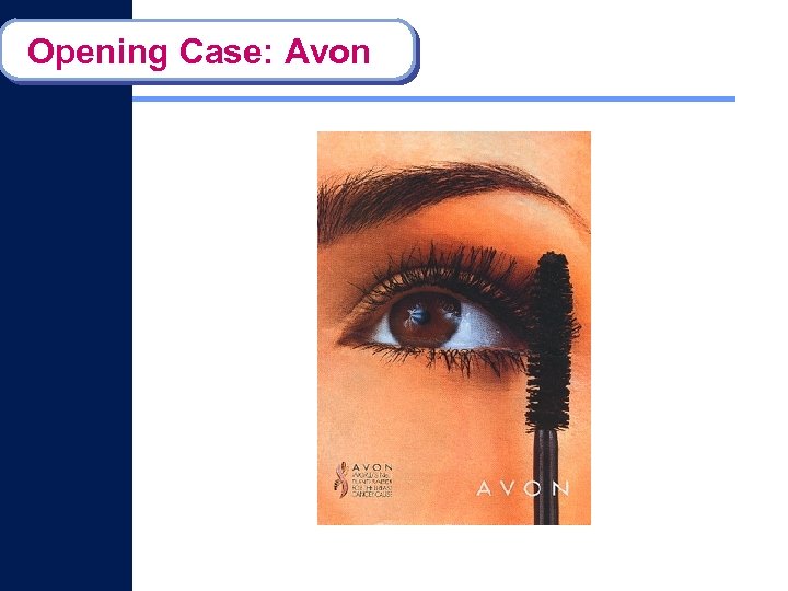 Opening Case: Avon 