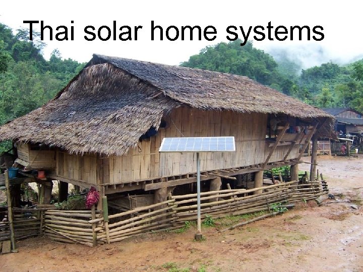 Thai solar home systems 