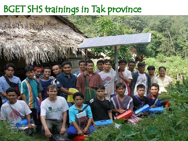 BGET SHS trainings in Tak province 