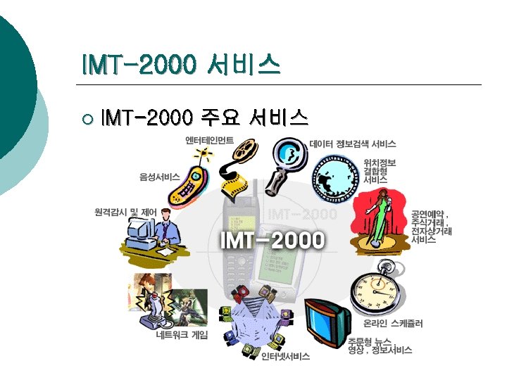 IMT-2000 서비스 ¡ IMT-2000 주요 서비스 
