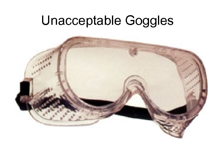 Unacceptable Goggles 