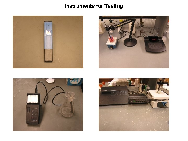 Instruments for Testing 
