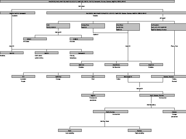 Na. C 2 H 3 O 2, Na. Cl, Na. HCO 3, Na 2