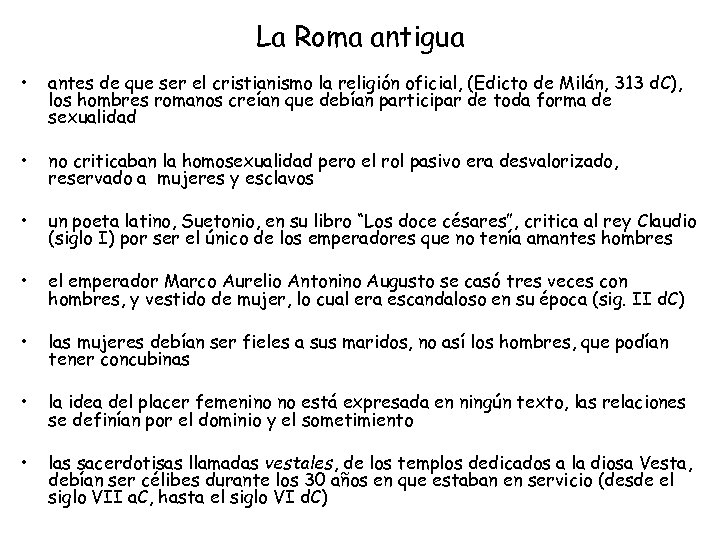 La Roma antigua • antes de que ser el cristianismo la religión oficial, (Edicto