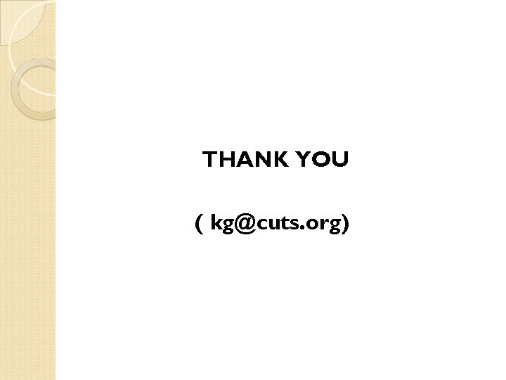 THANK YOU ( kg@cuts. org) 