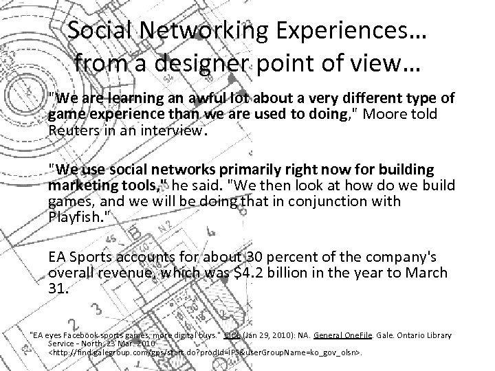  Social Networking Experiences… from a designer point of view… 
