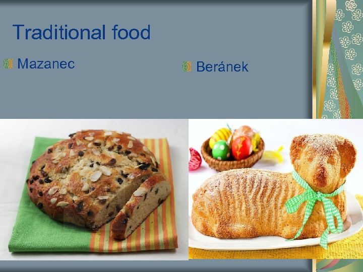 Traditional food Mazanec Beránek 