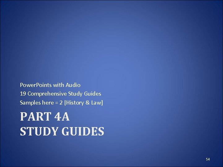 Power. Points with Audio 19 Comprehensive Study Guides Samples here = 2 [History &
