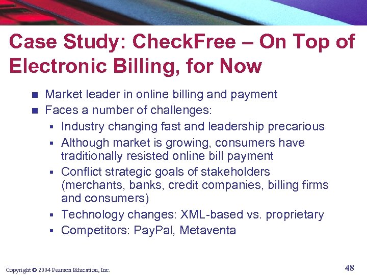 Case Study: Check. Free – On Top of Electronic Billing, for Now Market leader