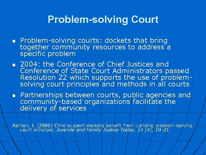 director of problem solving courts