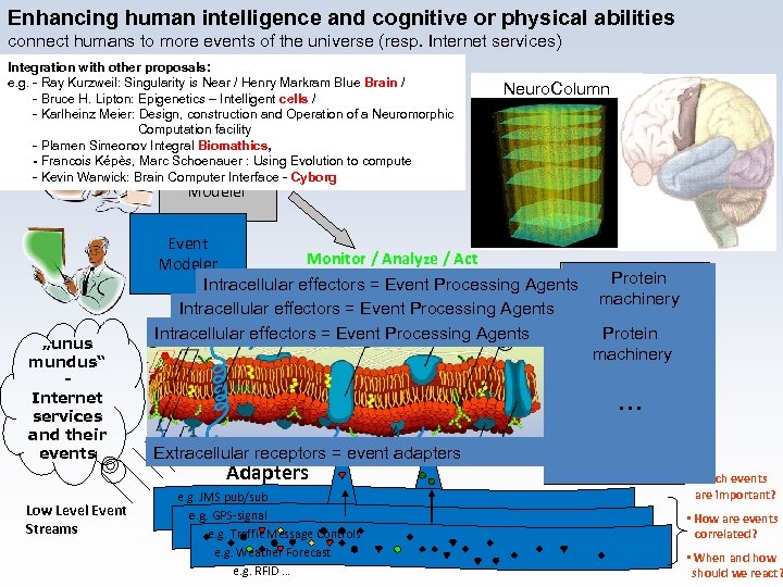 Enhancing human intelligence and cognitive or physical abilities connect humans to more events of